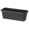 Fioriera Rettangolare Paglia Normal Col. Antracite Cm. 50X20X17,5 H