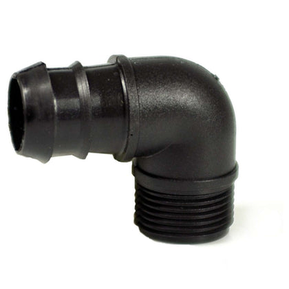Raccordo Filettato A Gomito Per Tubo In Polietilene Maschio Mm. 16X1/2 - 100 Pz