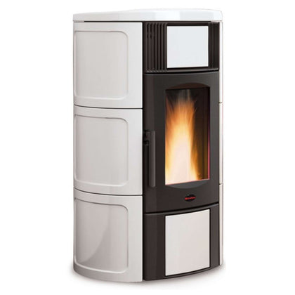 Extraflame Termostufa A Pellet Iside Idro H15 Col. Bianco