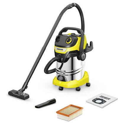 Karcher Bidone Aspira Solidi-Liquidi Wd 5 S V-30/5/22 Corpo Acciaio Inox 1.100 W Lt. 30