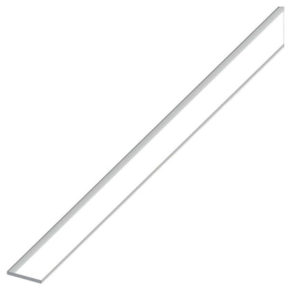 Alfer Profilo Barra Piatta Alluminio Argento Cromato Mm. 30X2 Mt. 1 - 5 Pz