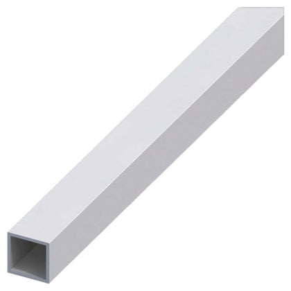 Alfer Profilo Tubo Quadrato Alluminio Argento Satinato Mm. 20X20X1 Mt. 1 - 5 Pz
