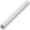 Alfer Profilo Barra Quadrata Alluminio Argento Satinato Mm. 10X10 Mt. 1 - 5 Pz