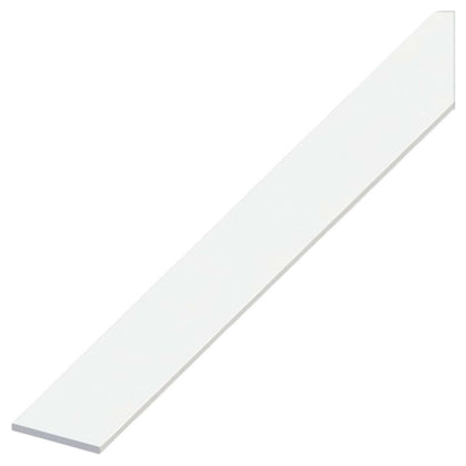 Alfer Profilo Barra Piatta Alluminio Bianco Mm. 20X2 Mt. 2 - 5 Pz