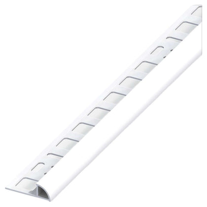 Alfer Profilo Ad Angolo Jolly Pvc Bianco Brillante Mm. 10X2,5 Mt. - 5 Pz