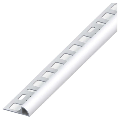Alfer Profilo Ad Angolo Jolly Alluminio Argento Satinato Mm. 10X2,5 Mt. - 5 Pz