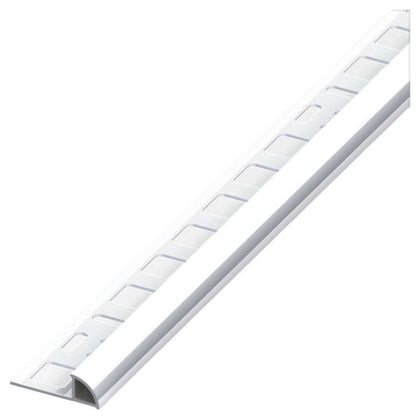 Alfer Profilo Ad Angolo Jolly Alluminio Argento Cromato Mm. 8X2,5 Mt. - 5 Pz