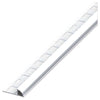Alfer Profilo Ad Angolo Jolly Alluminio Argento Cromato Mm. 8X2,5 Mt. - 5 Pz