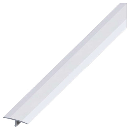 Alfer Profilo Di Copertura Giunti Alluminio Argento Satinato Mm. 14X2,5 Mt. - 5 Pz