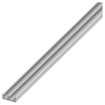 Alfer Profilo Ad Uu Alluminio Argento Satinato Mm. 16X7X1 Mt. 1