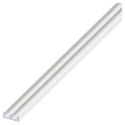 Alfer Profilo Ad Uu Alluminio Argento Cromato Mm. 18X20X1 Mt. 1
