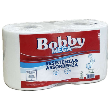 Carta Cellulosa Bobby Mega 334 Strappi - 2 Rt