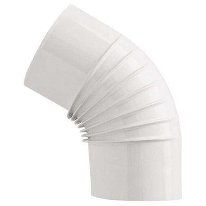 Save Gomito 45° Per Stufa A Legna Porcellanato Classic Col. Bianco Ø Cm. 8 - 12 Pz
