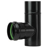 Save Raccordo A T Per Stufa A Pellet Light (M/F) Senza Guarnizione Col. Nero Opaco Ø Cm. 10