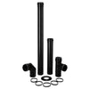 Save Kit Per Stufa A Pellet Light Pz. 6 Col. Nero Opaco Ø Cm. 8