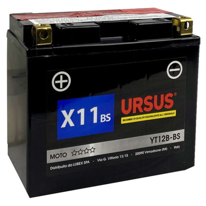 Batteria Avviamento Moto Ursus X4 Bs 3 Ah Mm. 114X71X86 H