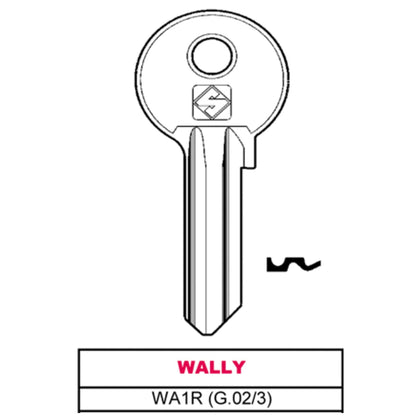 Silca Chiave Asc Wa1R (G.Vac 3) Wally - 100 Pz