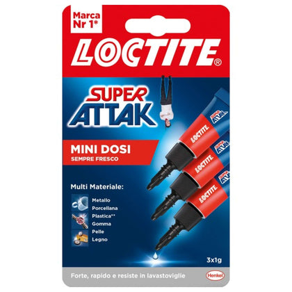 Henkel Colla Super Attak Mini Dosi 3X1 Gr. - 24 Pz