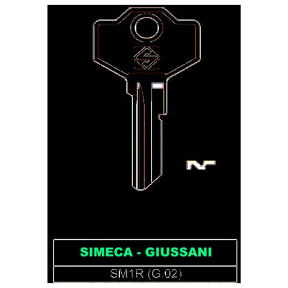 Silca Chiave Asc Sm1R (G.Vac 0) Simeca - Giussani - 20 Pz