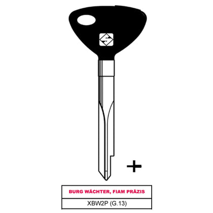 Silca Chiave A Croce Ferro Xbw2P (G.Van 0) Burg W À„ Chter, Fiam Prà„Zis - 5 Pz