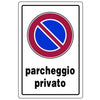 Cartello Segnaletico Parcheggio Privato Cm. 20X30 - 10 Pz