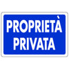 Cartello Segnaletico Proprietà€ Privata Cm. 30X20 - 10 Pz