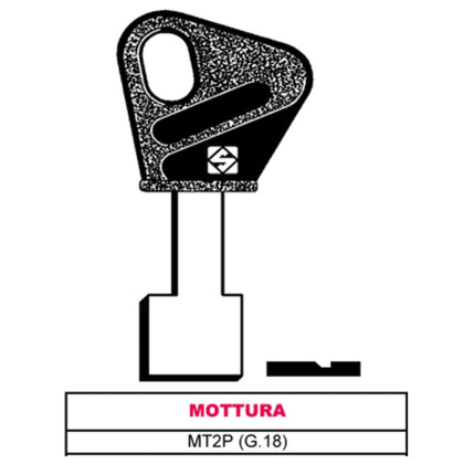 Silca Chiave A Pompa Mt2P (G.Vas 5) Mottura - 5 Pz