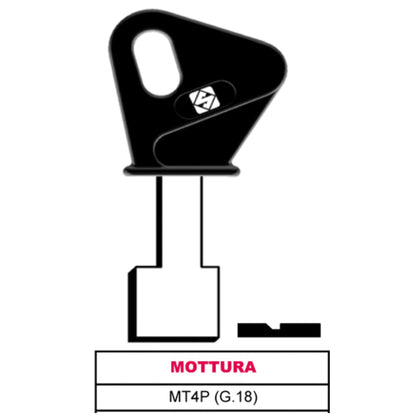 Silca Chiave A Pompa Mt4P (G.Vas 0) Mottura - 5 Pz