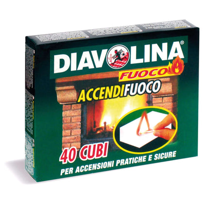 Diavolina Accendifuoco 40 Cubetti - 24 Pz