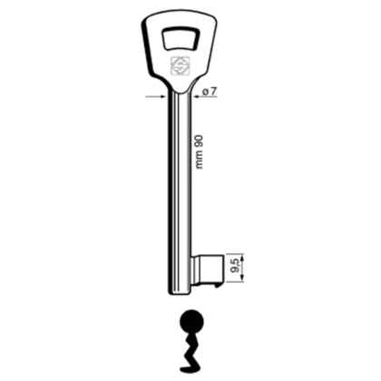Chiavi Silca Patent 10Nfhl Zama - 5 Pz