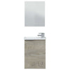 Kit Mobile Bagno 1 Anta 40 Sosp. Lavabo Rovere