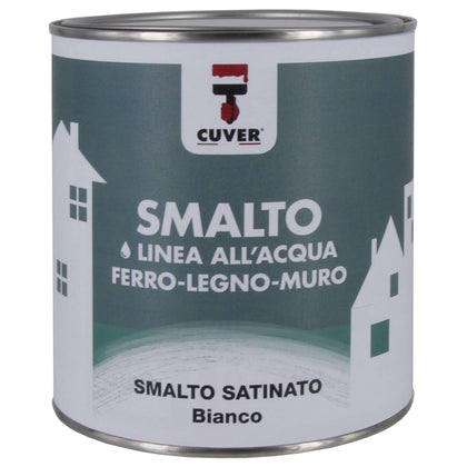 Smalto Satin. Allacqua Cuver Bianco 0,750 L - 6 Pz