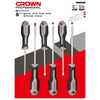 Crown Set 6 Pz Cacciaviti Assortiti Cphds-Axa6 - 6 Pz