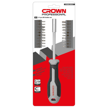Crown Set 21 Pz Cacciaviti A Inserti Cphbh- Axa21 - 12 Pz