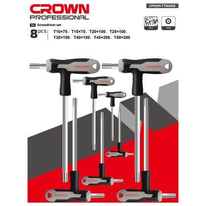 Crown Serie Chiave Torx 8 Pz Cphoh-Ttmax8