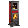 Stufa A Legna Gemma Forno 5.0 Ceramica Elegance Bordeaux