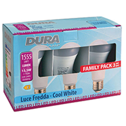 Led Set 3 Goccia 13,5We27-L.1100-6400K Fredda - 6 Cf