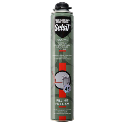 Selsil Schiuma Poliuret. Univer. Per Pistola 750 Ml - 12 Pz