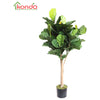 Ficus Lyrata Artificiale 125 Cm - 4 Pz