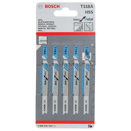 Bosch-A 5 Lame T 118 A Per Seghetto Alternativo