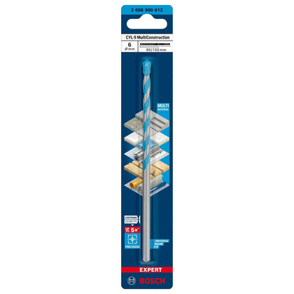 Bosch-A Punta Multiconstruction Cyl-9 6X90/150 Mm - 5 Pz