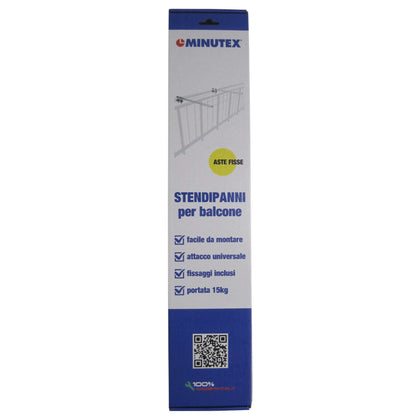 Stendibiancheria Da Balcone Aste Fisse Cf 2 Pz