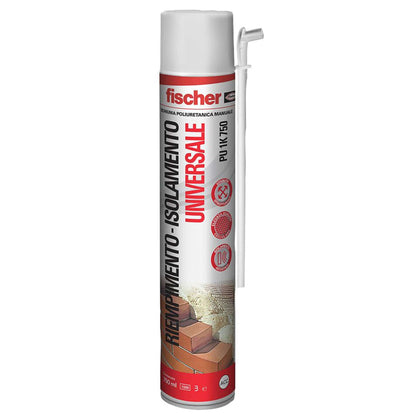 Fischer Schiuma Poliuretanica Univ. Man. 750 Ml Pu 1K - 12 Pz