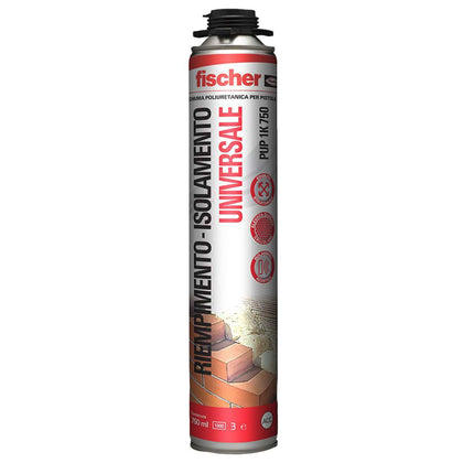 Fischer Schiuma Poliuretanica Univ. Pist. 750 Ml Pup 1K - 12 Pz