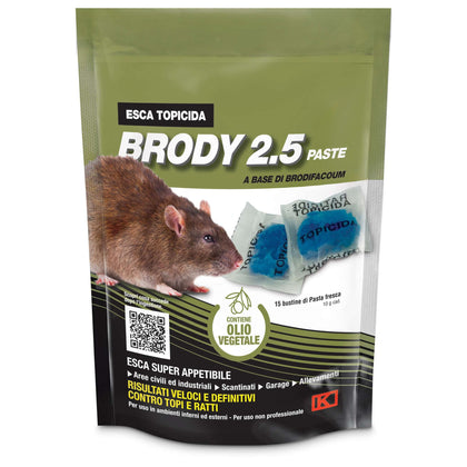 Esca Topi Fresca Brody 2.5 150 G Blu Con Olio