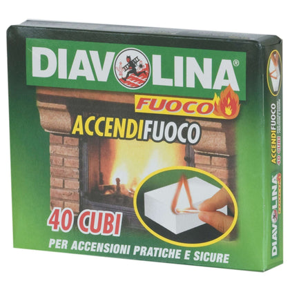 Accendifuoco 40 Cubi Diavolina Art.15300 - 24 Cf