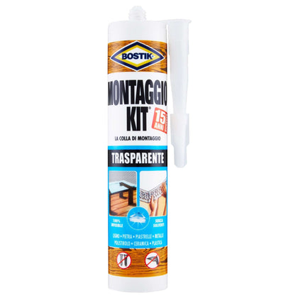 Bostik Cartuccia Montaggio Kit Trasparente 310 G