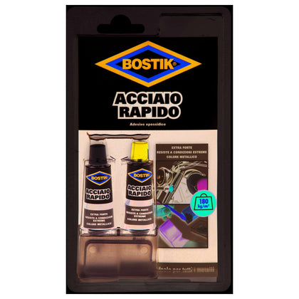 Bostik Acciaio Rapido 30 Grammi - 12 Pz