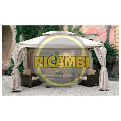 Set 4 Teli Laterali Per Gazebo Sahara 300X400 Cm