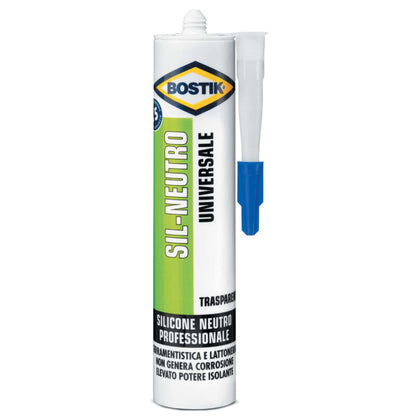 Bostik Silicone Neutro 300 Ml Trasparente - 12 Pz